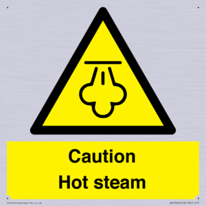 Caution Hot steam